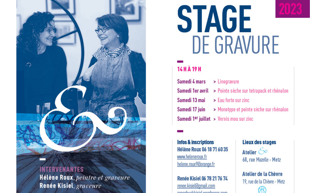 Stages de gravure 2023 - Hélène Roux
